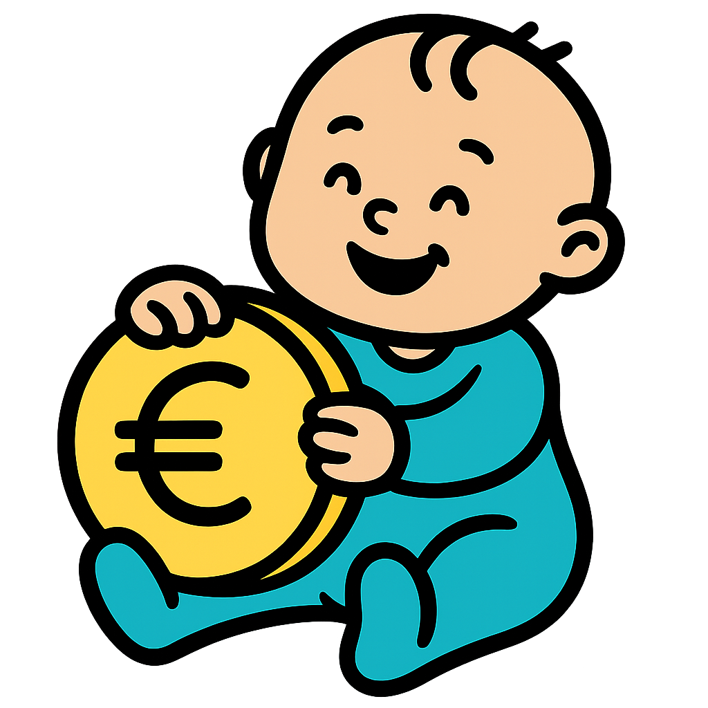 Baby mit Geld